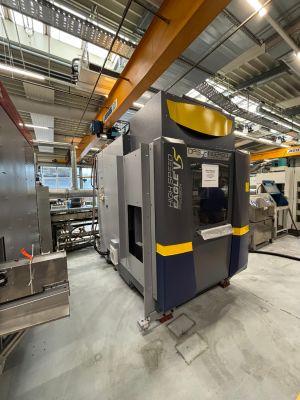 High-Tech Industrial CNC Machine in Advanced Factory Setting