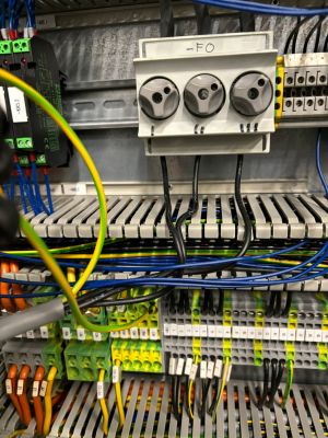 Electrical Control Panel with Wiring and Components for Industrial Applications