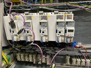 Industrial Electrical Panel Featuring Control Units for Equipment Management
