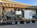 Unloading of Industrial Equipment from a Truck at a Factory