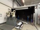 Industrial Setup With Machinery in Robotics Facility Featuring Equipment and Spare Parts